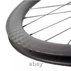 12K Weave Road Bike Carbon Wheelset DT Hub Bicycle Wheels Rim Brake Clincher