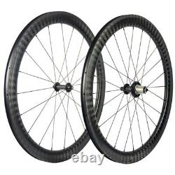 12K Weave Road Bike Carbon Wheelset DT Hub Bicycle Wheels Rim Brake Clincher