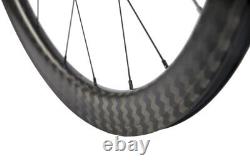 12K Weave Road Bike Carbon Wheelset DT Hub Bicycle Wheels Rim Brake Clincher