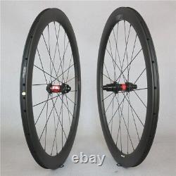 12 Speed Carbon Fiber Road Wheelset 5025mm Wheel Tubeless XDR / Micro Spline