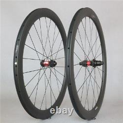 12 Speed Carbon Fiber Road Wheelset 5025mm Wheel Tubeless XDR / Micro Spline