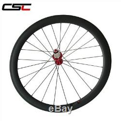 1500g only Ceramic Bearing Hubs 50mm Clincher Carbon road bike wheels