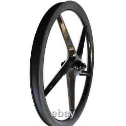 16'' Carbon Clincher 5 Spokes Rims BMX Folding Bike Wheelset Disc Brake 25x25mm