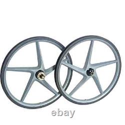 16'' Carbon Clincher 5 Spokes Rims BMX Folding Bike Wheelset Disc Brake 25x25mm