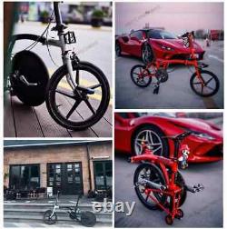 16'' Carbon Clincher 5 Spokes Rims BMX Folding Bike Wheelset Disc Brake 25x25mm