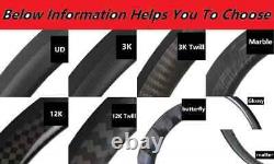 16'' Carbon Clincher 5 Spokes Rims BMX Folding Bike Wheelset Disc Brake 25x25mm