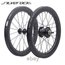 16 Inch Carbon Bicycle Wheelset Rim Brake 6 Speed SRF3 Hub Folding Bike Wheels