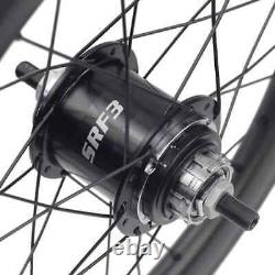 16 Inch Carbon Bicycle Wheelset Rim Brake 6 Speed SRF3 Hub Folding Bike Wheels
