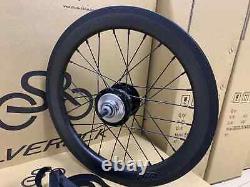 16 Inch Carbon Bicycle Wheelset Rim Brake 6 Speed SRF3 Hub Folding Bike Wheels