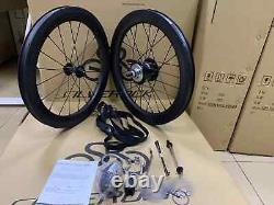 16 Inch Carbon Bicycle Wheelset Rim Brake 6 Speed SRF3 Hub Folding Bike Wheels