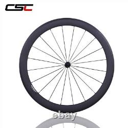 1 Day Ship Road Bike Wheels 50mm Carbon Fiber Wheelset Clincher Bicycle Wheelset