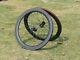 1 Pair Carbon Matt Road Cyclocross Bike Clincher Wheelset 60mm 700c (disc)