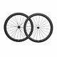25mm 50mm Carbon Clincher Wheel 700c Novatec 3k Matt Road Bike Aero Spokes