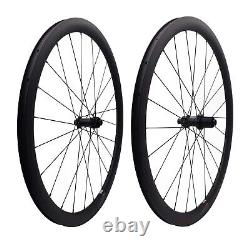 25mm Wide Tubeless 38mm Depth 700C Carbon Fiber Road Bicycle Wheels with D272Hub