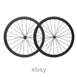 25mm Wide Tubeless 38mm Depth 700C Carbon Fiber Road Bicycle Wheels with D272Hub