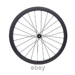 25mm Wide Tubeless 38mm Depth 700C Carbon Fiber Road Bicycle Wheels with D272Hub