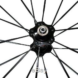 25mm Width U shape F60mm R88mm Clincher Road Bike Carbon Wheel with A271SB Hub