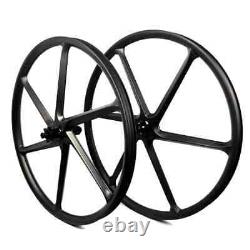 27.5 29 Inch Mountain Bike Carbon Fiber Wheelset 6 Spoke Tubeless Bicycle Wheels