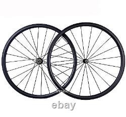 30mm Carbon Wheelset Clincher Tubeless 700C Road Bike wheels UD Matt Rim brake