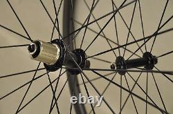 30mm Carbon Wheelset Clincher Tubeless 700C Road Bike wheels UD Matt Rim brake