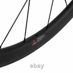 35mm Clincher Road Bike Wheelset 700C 3k Brake Line Carbon Wheels Cycle Wheel