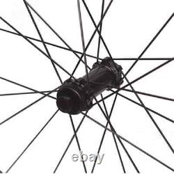 36T Ratchet Teeth Carbon Wheels Disc Brake 700C Road Bike Wheelset Center Lock