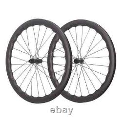 36T Ratchet Teeth Carbon Wheels Disc Brake 700C Road Bike Wheelset Center Lock