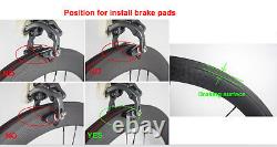 38/50/60/88mm Alloy Brake Carbon Wheelset Bicycles Alloy Brake Line Wheels Race