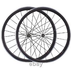 38mm Carbon Wheels Aluminum Alloy Brake Straight Pull AS511SB Hub Road Wheelset