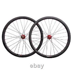 38mm Carbon Wheels Disc Brake Clincher Tubeless Road Bike Novatec 700C D Matt