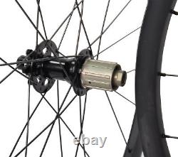 38mm Carbon Wheels Disc Brake Clincher Tubeless Road Bike Novatec 700C D Matt