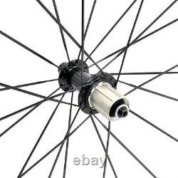 38mm Carbon Wheelset Clincher Powerway R13 700C UD Matt Rim Road Bike Wheels