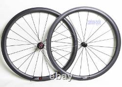 38mm Carbon Wheelset Clincher Powerway R13 700C UD Matt Rim Road Bike Wheels