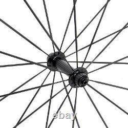 38mm Carbon Wheelset Clincher Powerway R13 700C UD Matt Rim Road Bike Wheels