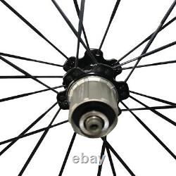 38mm Clincher 25mm U-shape 700c road bike carbon wheel with basalt brake surface