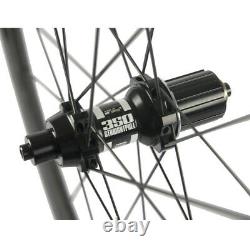 38mm Clincher Carbon Wheels DT350 Hub Road Bike Wheelset Basalt Brake Line Matte
