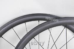 38mm Sapim Carbon Wheels Clincher Road Bike Rim Race Powerway R36 700C 3k Matt