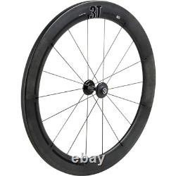 3T Mercurio 60 LTD Stealth Black Tubular Carbon Road Race Front Wheel 700c QR