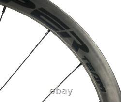 40mm Carbon Wheelset Road Wheels Ceramic Bearing 700C Clincher/Tubular/Tubeless