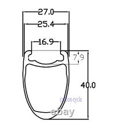 40mm Cyclocross Carbon Wheel Sapim cxray Disc brake Clincher 700C Road Bike Matt