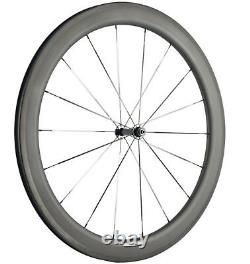 45mm Full Carbon Fiber Wheels 700C Carbon Wheelset Road Bike 25mm Clincher 700C