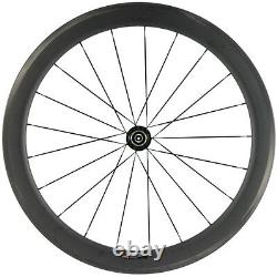 45mm Full Carbon Fiber Wheels 700C Carbon Wheelset Road Bike 25mm Clincher 700C