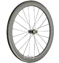 45mm Full Carbon Fiber Wheels 700C Carbon Wheelset Road Bike 25mm Clincher 700C