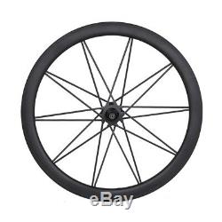 46mm DT350 Full Carbon Spoke Wheel Clincher Road Bike 700C Basalt Rim 3k matt 23