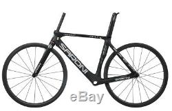 49cm AERO Carbon Road Bike Frame Wheels Rim Clincher 700C Race Cycle V brake