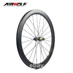 5028mm 700C Carbon Wheelset Racing Road Bike Wheels Center Lock Disc Tubeless