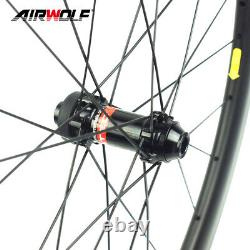 5028mm 700C Carbon Wheelset Racing Road Bike Wheels Center Lock Disc Tubeless