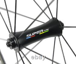 50mm 23mm V Shape Carbon Wheels Road Bike Carbon Wheelset R7 Hub 700C Basalt 3K