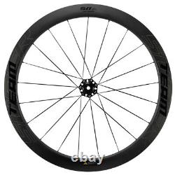 50mm Carbon Disc Brake Wheelset 28mm width Tubeless Carbon Spoke Road Wheels