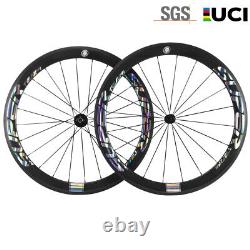 50mm Carbon Fiber Wheelset 700C Road Bike Clincher Bicycle Cycling Wheels